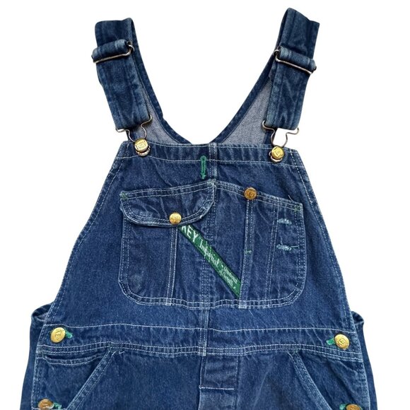Vintage KEY Imperial Bib Denim Overalls Mens *34 x 30 Blue Carpenter USA 80s 90s - Picture 1 of 13